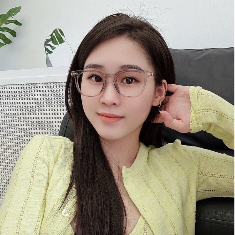 Gọng kính vuông Booster càng kim loại GMBT lọc ánh sáng xanh Hồng Cao Vii eyewear 9322