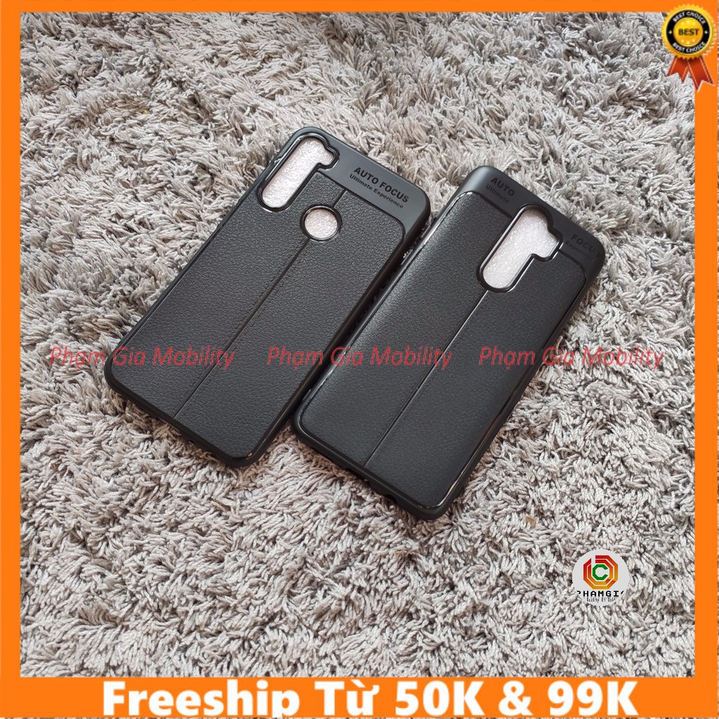 Ốp lưng giả da Auto Focus cho Xiaomi Redmi Note 8 Note8pro