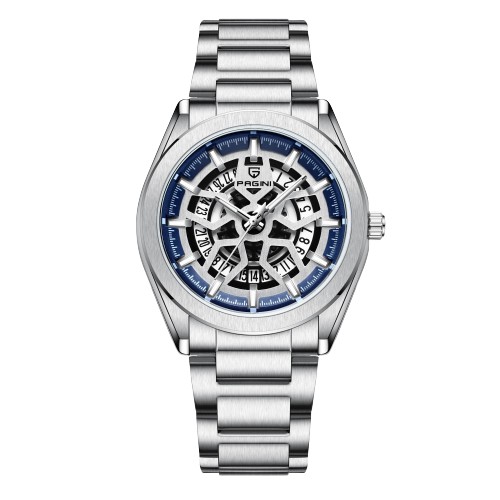 Đồng Hồ Nam Thương Hiệu PAGINI PA15566 Kim Trôi Dây Thép Đúc Đặc Không Gỉ Hiển Thị Lịch Ngày Bảo Hành 12 Tháng | BigBuy360 - bigbuy360.vn
