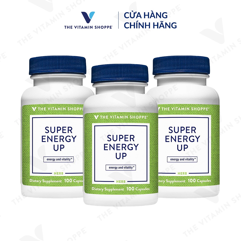 Viên uống bồi bổ và tăng cường sức khỏe THE VITAMIN SHOPPE Super Energy Up 100 viên