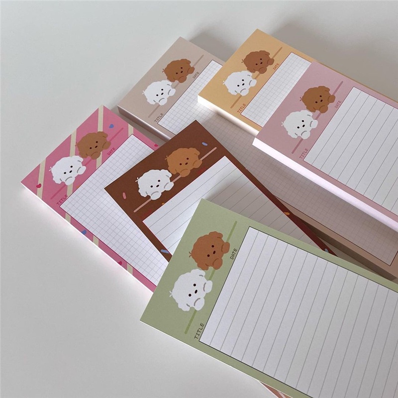 Giấy note half B5 cún