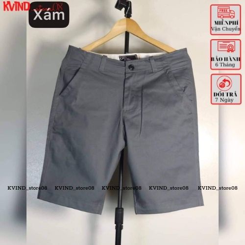Quần Short Nam Kaki Mềm Mịn VICERO 6 Màu Trẻ Trung Phong Cách Hàn Quốc _KVINDstore08