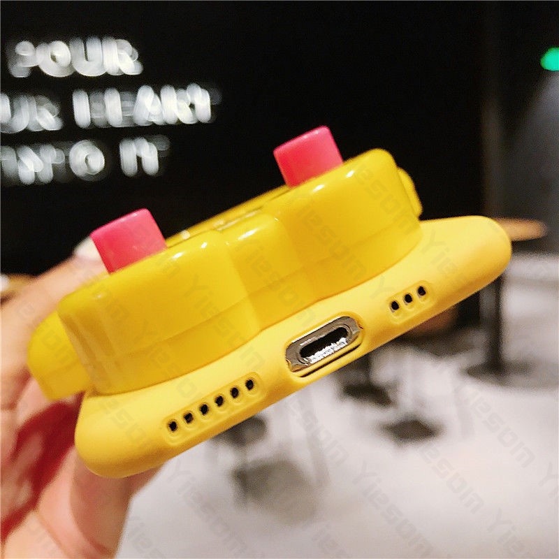 Ốp Điện Thoại Hình Chú Vịt 3D Dễ Thương Cho Realme 8i 7 5 Pro C21Y C25Y C21 C20 C17 7i C15 C12 C25 C25S