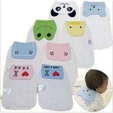 Khăn thấm mồ hôi lưng in hình cao cấp, mềm mại an toàn cho da bé