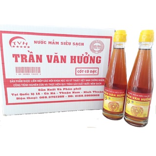 Nước mắm cao cấp đậm đặc cốt cá cơm siêu sạch Trần Văn Hưởng