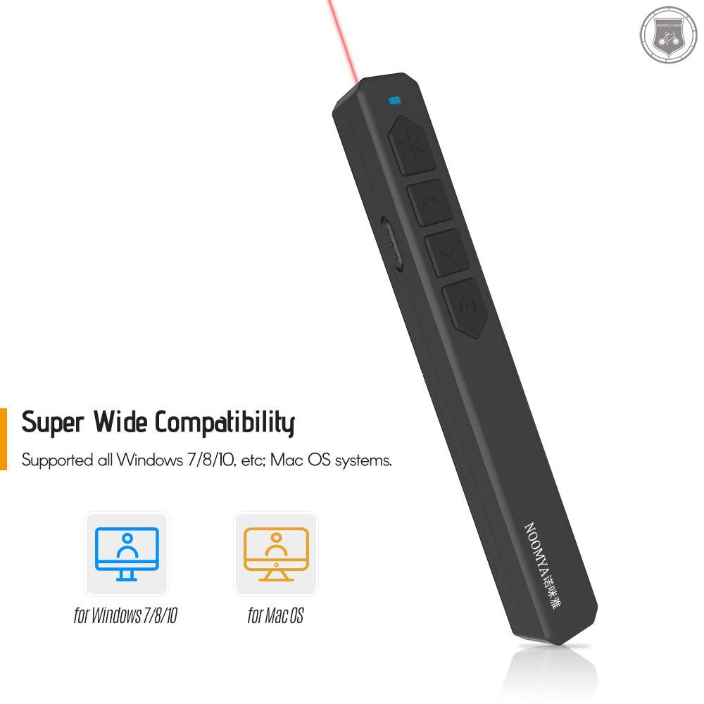Bút Thuyết Trình Không Dây Noomya M100 Điều Khiển Từ Xa Cổng USB 2.4ghz 50m Dành Cho Hệ Điều Hành Windows MAC | BigBuy360 - bigbuy360.vn
