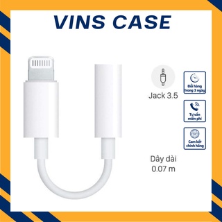 Jack cáp chuyển đổi tai nghe chính hãng zin bóc máy Lightning to 3.5mm hỗ trợ mic đàm thoại
