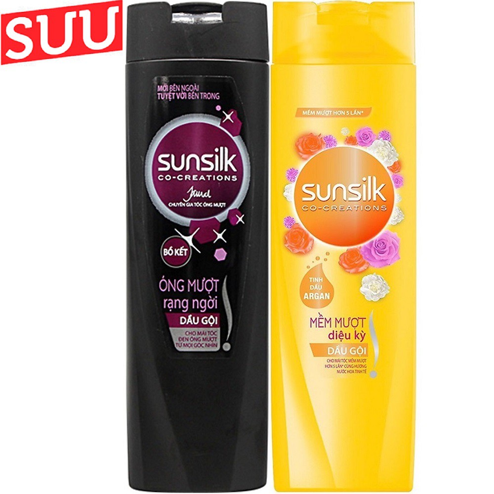 Dầu Gội Sunsilk 170g Mềm Mượt diệu kỳ và óng mượt rạng ngời, suu.shop cam kết 100% chính hãng