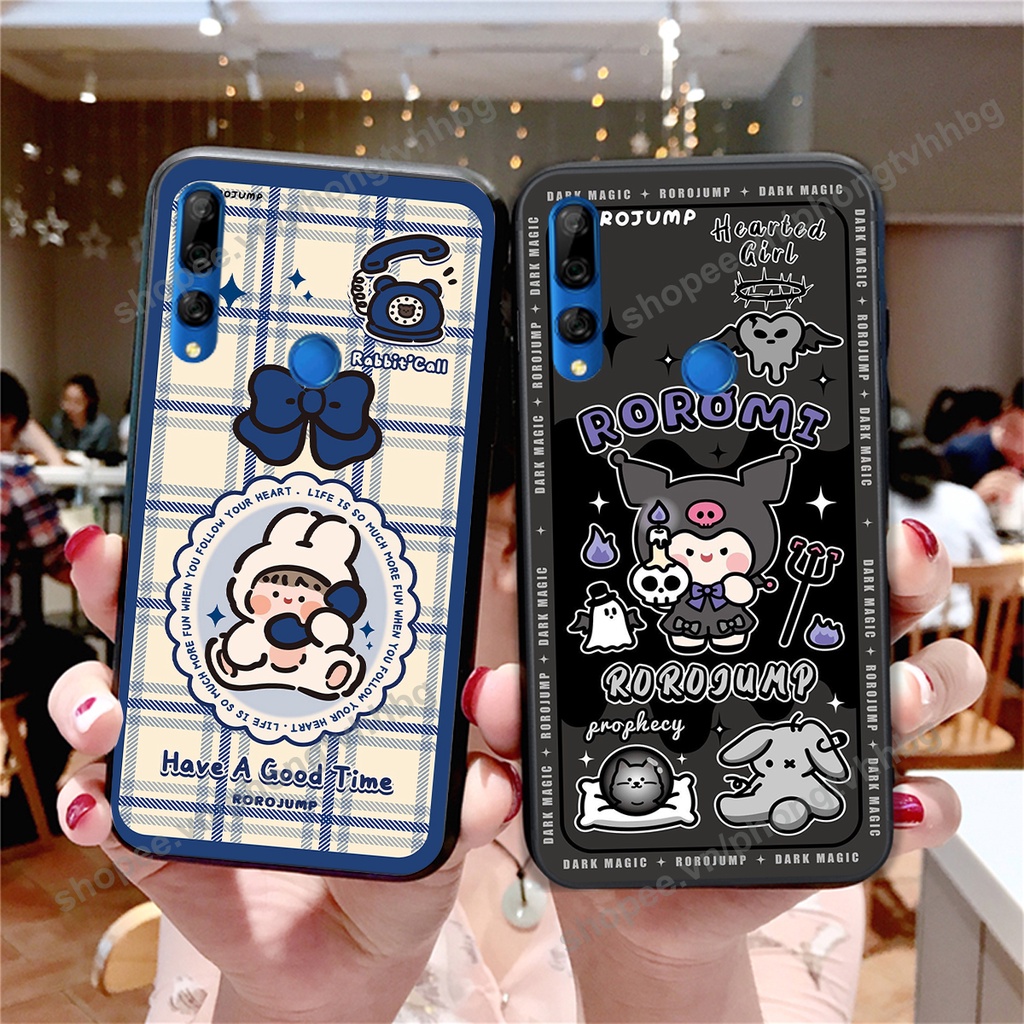 Ốp lưng Huawei Y9 2019 / Y9 Prime 2019 trái tim gấu thể thao , smile mặt cười cực cute