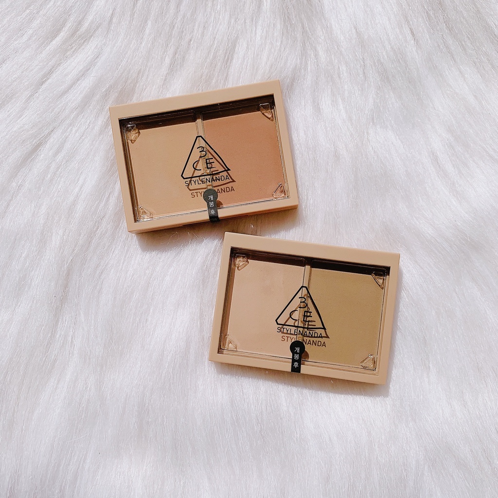 Phấn tạo khối 3CE Contour Shading Soft Brown và Ash Brown 8.5g