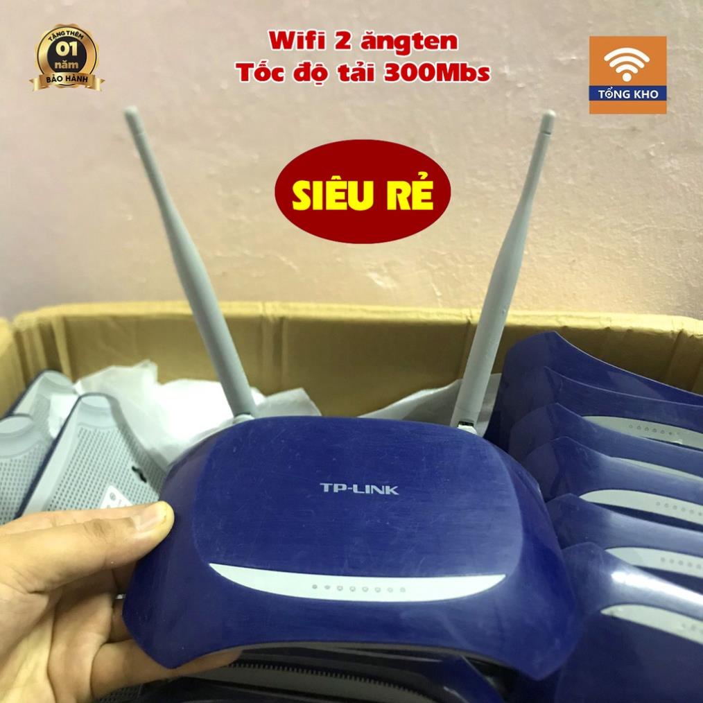 Bộ phát WiFi TPlink TL-WR841N, 300Mbs, Router wifi 2 râu siêu rẻ, bảo hành 12 tháng