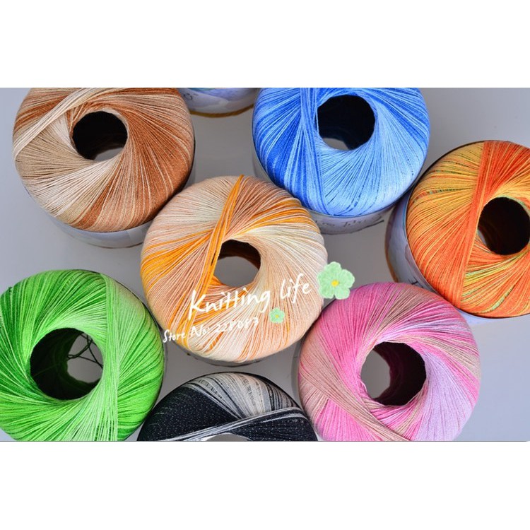Sợi cotton metalic( đan móc handmade: bikini, váy áo mùa hè/ thu,...) | BigBuy360 - bigbuy360.vn
