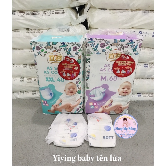 🍒Tã/Bỉm🍒 Dán/Quần YIYING BABY TÊN_LỬA CẢI TIẾN 2021- đủ Size S72-M60/M60-L52-XL44-XXL40-XXXL36
