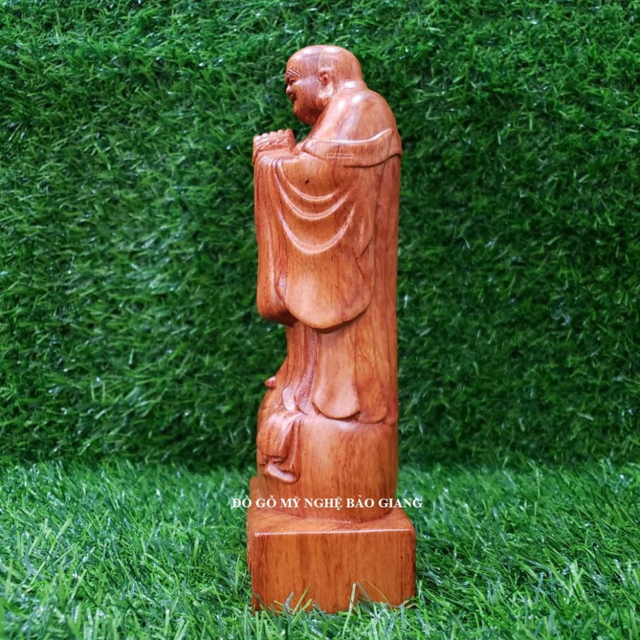 [GIA RE] Tượng phật di lặc chúc phúc gỗ hương