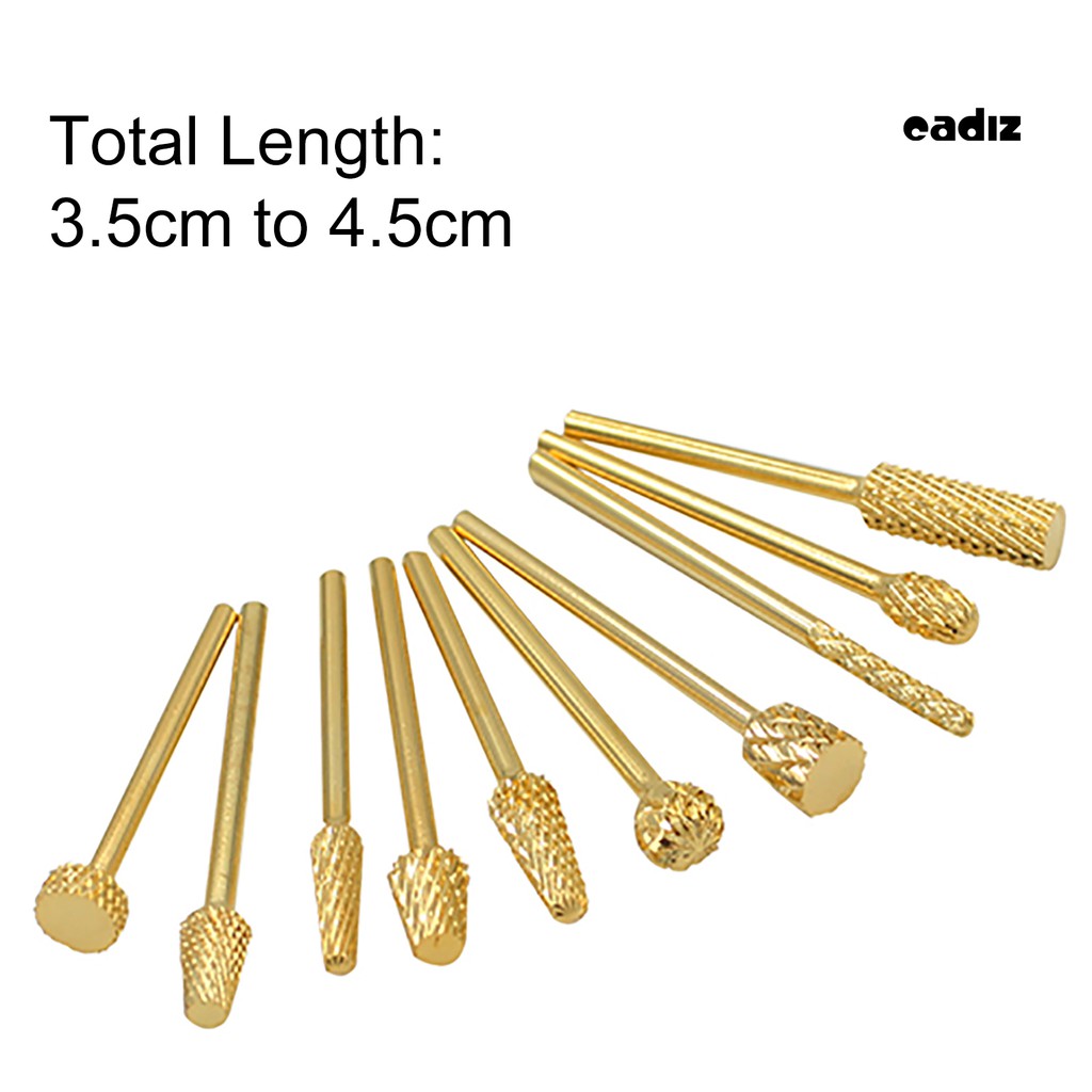 [Hàng mới về] Đầu Mài Móng Mạ Vàng CZ Làm Móng Chuyên Dụng