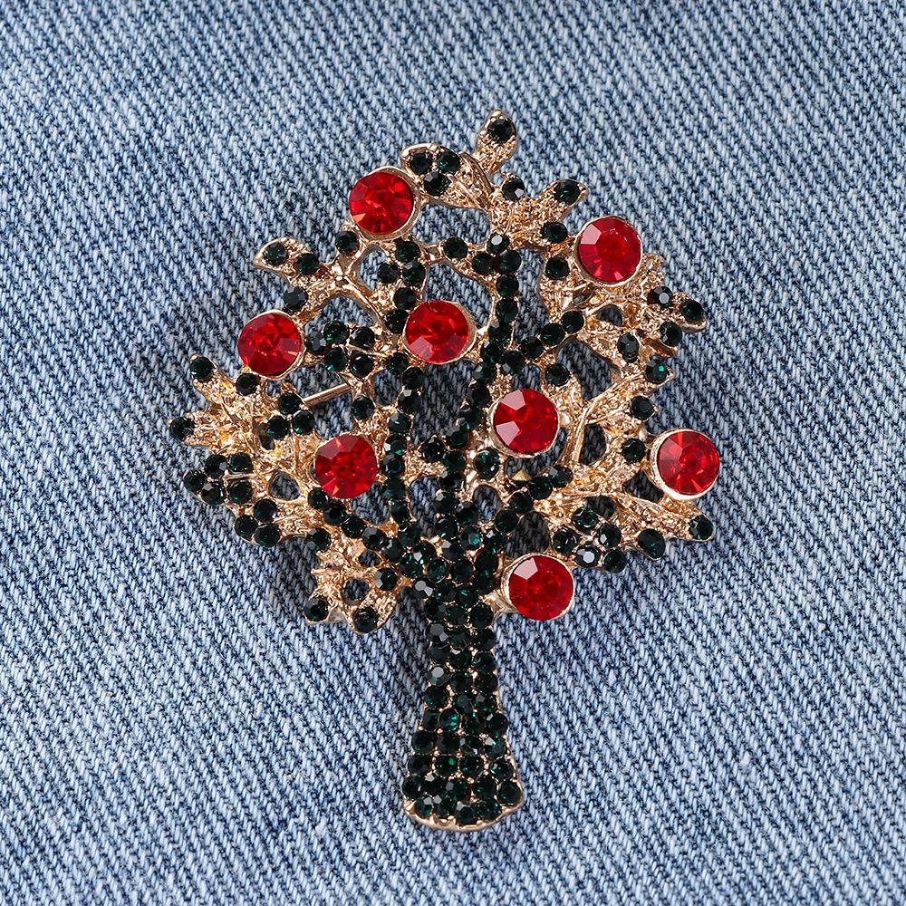 WATTLE Trâm Cài Áo Thời Trang Hình Giáng Sinh Có Đính Đá