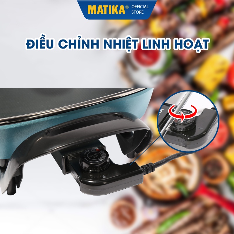 [Mã BMBAU50 giảm 10% đơn 99k] [Mã ELHADEV giảm 4% đơn 300K] Chảo Điện Đa Năng MATIKA MTK-9015