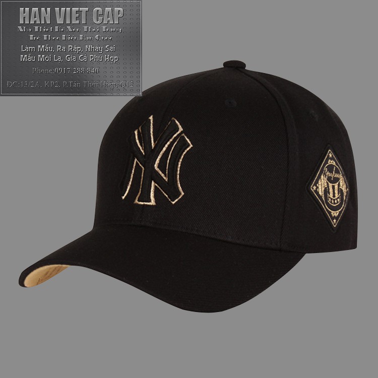 Nón NY Đen Qúa Chất cho Nam Nữ