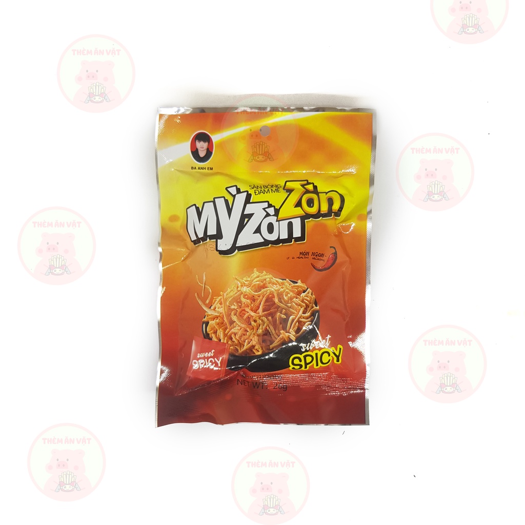 10 Gói Snack Mỳ Zòn Zòn Hương Vị Tuổi Thơ, Ăn Là Mê