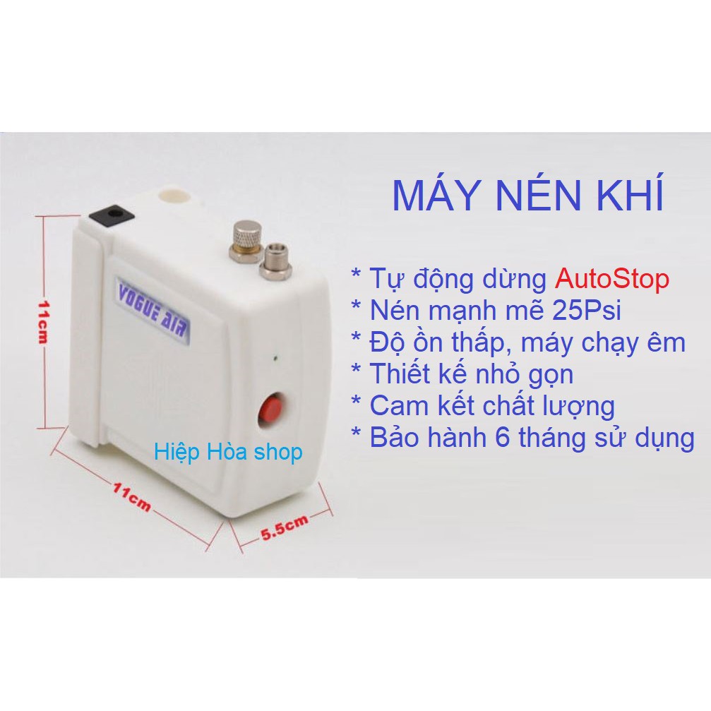 [HÀNG CHÍNH HÃNG] Bộ máy nén khí VOGUE AIR và súng air brush