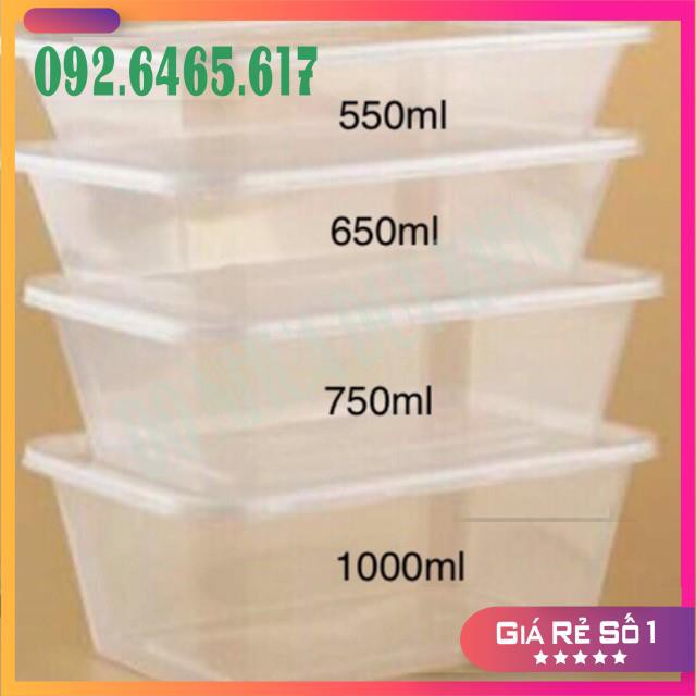 [FREESHIP] COMBO 10 Hộp Nhựa Vuông 550ml - 650ml - 750ml - 1000ml Microware Hãng Thuận Lợi  - NHẬT ANH