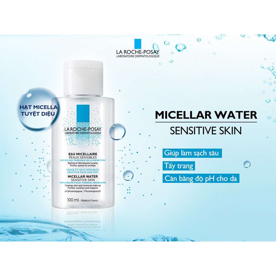 NƯỚC TẨY TRANG LA ROCHE POSAY MICELLAR WATER ULTRA SENSITIVE CHÍNH HÃNG