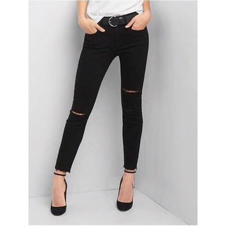Quần jean nữ rách gối 2 bên cá tính