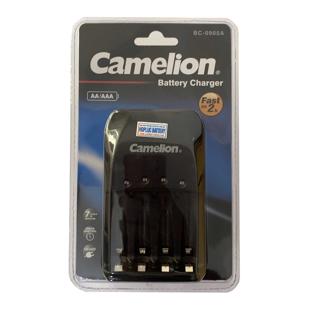 Máy sạc pin Camelion BC-0905A, BC_1010B, BC-0904SM, máy sạc 4 viên AA hoặc AAA.