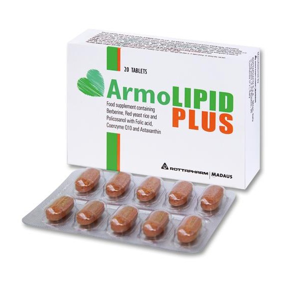 Armolipid Plus hỗ trợ giảm Cholesterol, Triglycerid trong máu,giảm mỡ máu, ngăn ngừa xơ vữa động mạch (20 viên)