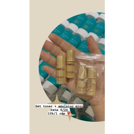 SÉT TONER + SỮA DƯỠNG CNP CHO DA LÃO HOÁ 5ml