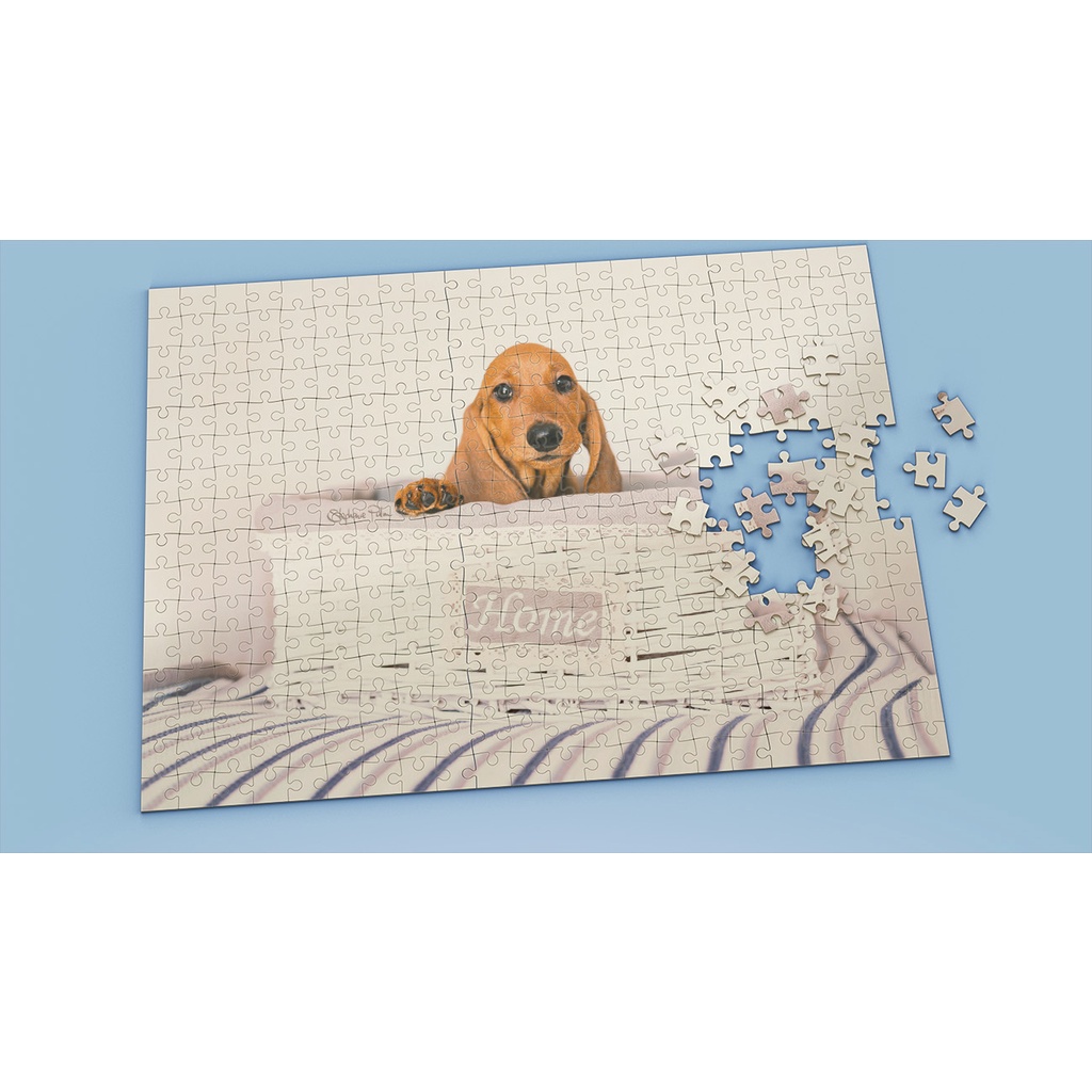 Tranh ghép hình DACHSHUND - Mẫu 6 - Nhận in theo yêu cầu