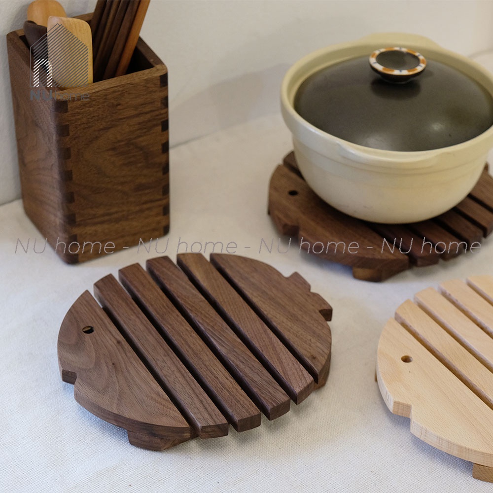 Đế lót nồi hình cá - Soru | nuhome.vn | đế lót nồi bằng gỗ phong cách Nhật Bản đẹp mắt