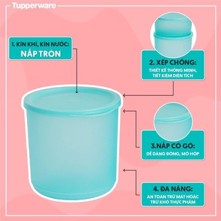 HỘP BẢO QUẢN THỰC PHẨM ROUNDSTAX 1.1L (1 hộp)-Hàng chính hãng Tupperware Việt Nam phân phối
