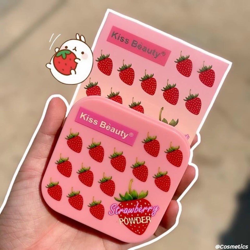 Phấn nền Dâu KissBeauty .Kiềm dầu che khuyết điểm tốt