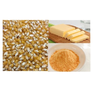 Combo bắp rang bơ. 1kg ngô mỹ. 500g bơ cái lân . 100g phô mai