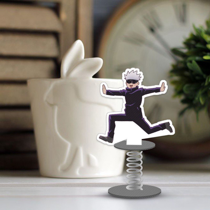 Mô hình đồ chơi nhân vật anime Jujutsu Kaisen Gojo Satoru bằng Acrylic thiết kế sống động có thể lắc lư