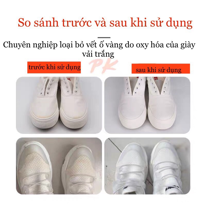 Bột Chuyên Tẩy Ố Cho Giày |Vải| và |Lưới| Cho 4-6 Đôi Giày 200g