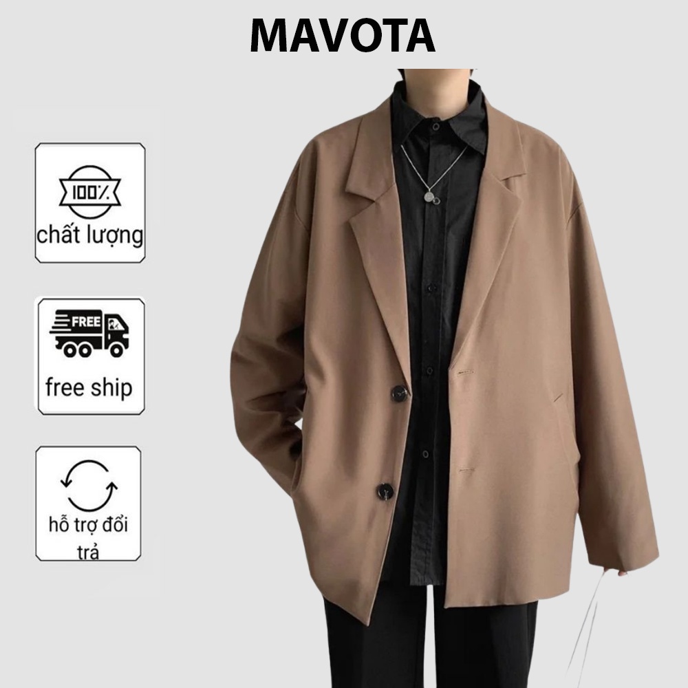 Áo Blazer MAVOTA áo khoác nam blazer unisex cao cấp phong cách Hàn quốc AD006