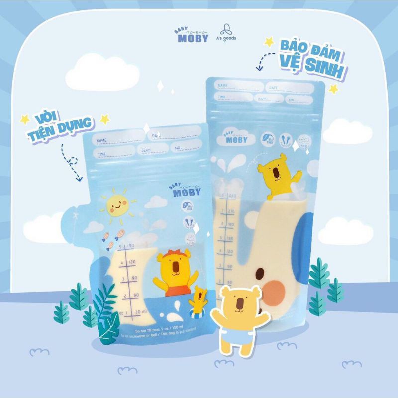 Túi Trữ Sữa Moby Chính Hãng