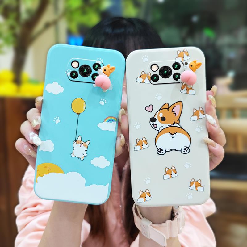 Ốp Điện Thoại Silicon Dẻo Mềm Hình Chú Chó Corgi Cho Xiaomi Poco X3 NFC/X3 Pro/X3
