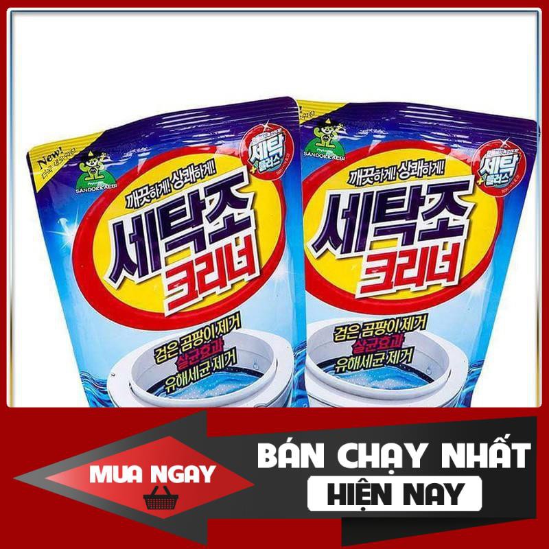 Bột Tẩy Lồng Máy Giặt Làm Trắng Khử Khuẩn Hàn Quốc 450Gr - chất vệ sinh loại bỏ cặn bẩn máy giặt