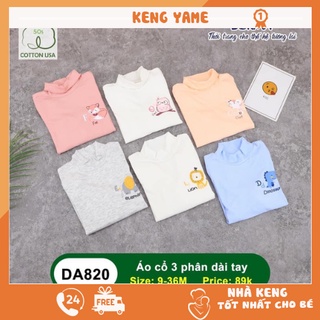 Dokma áo cổ 3 phân áo giữ nhiệt cho bé chất cotton tăm USA cao cấp, mềm mại( cam kết hài lòng 100%)