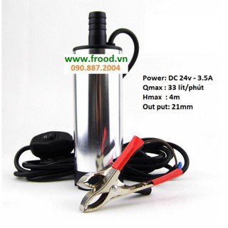 Bơm chìm mini 12v, 24v-84w