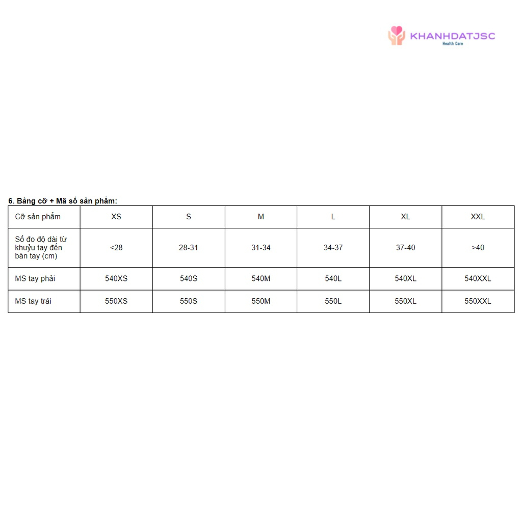 Nẹp cánh tay H3 ORBE