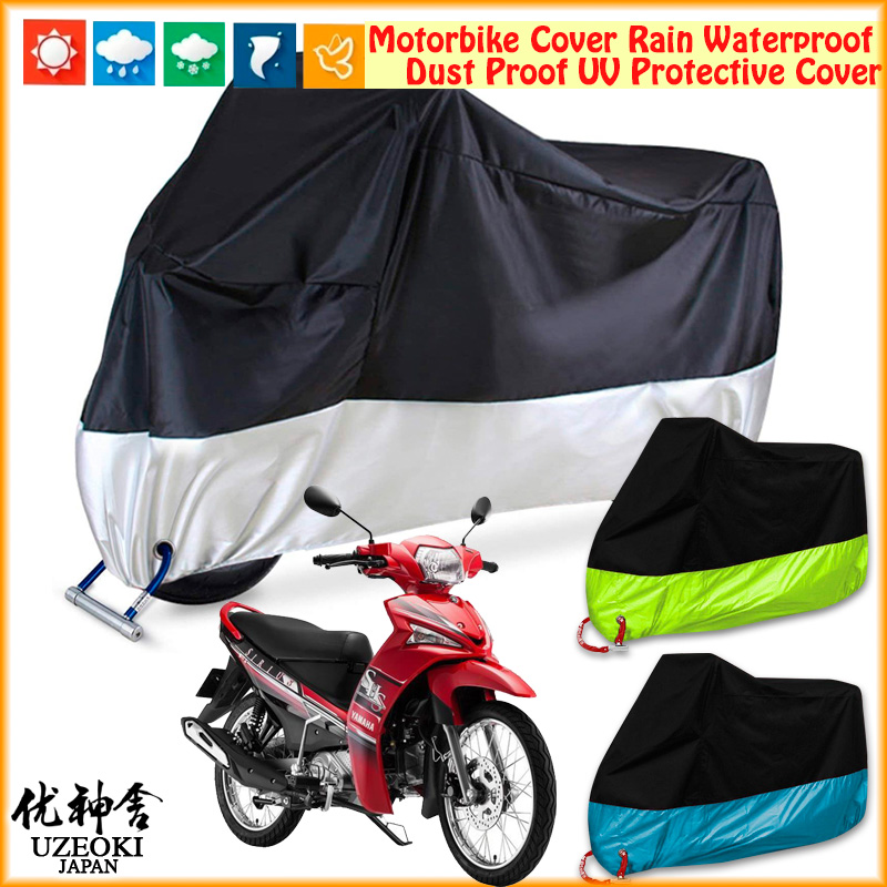 Yamaha Sirius FI Taurus Motorcyle Cover Motorbike Cover Nắp đậy xe máy Nắp đậy xe máy Nắp che xe máy Xe máy chống thấm nước che mưa che moto Selimut Động cơ Mưa Chống thấm Bụi Bụi UV Vỏ bảo vệ động cơ Sarung Motor