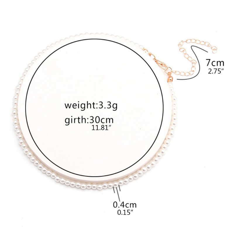 Dây chuyền choker đính ngọc trai giả sang trọng thời trang dành cho nữ