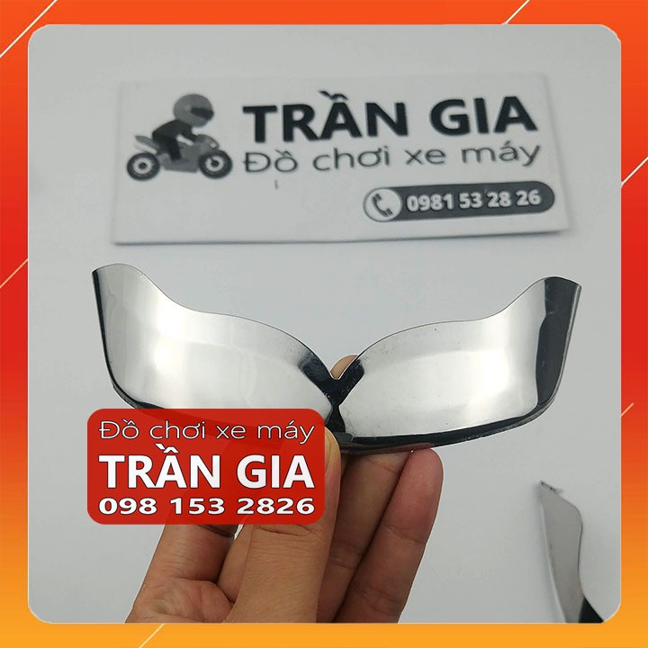 Chỉ mũi dè trước sau inox xe Nozza GRANDE 2014-2015-2016-2017-2018 ốp mỏ đuôi dè chắn bùn - phụ kiện trang trí