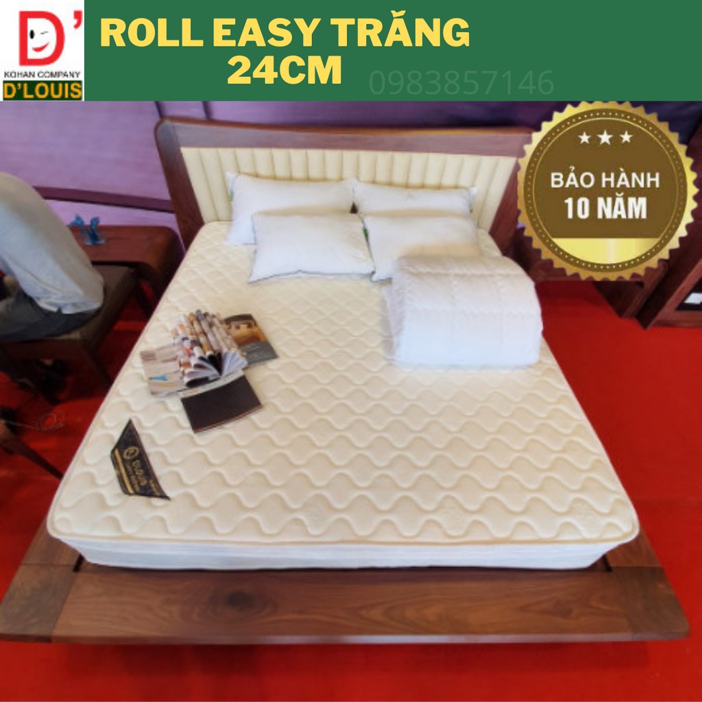 Đệm Lò Xo Túi D'LOUIS Cao Cấp Hút Chân Không cao 24cm, 27cm, 30cm, Đệm Chính Hãng Tiêu Chuẩn Khách Sạn