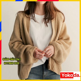 Áo Khoác Cardigan Len Dày Nữ Dài Tay Phong Cách Hàn Quốc Siêu Cute - QA63