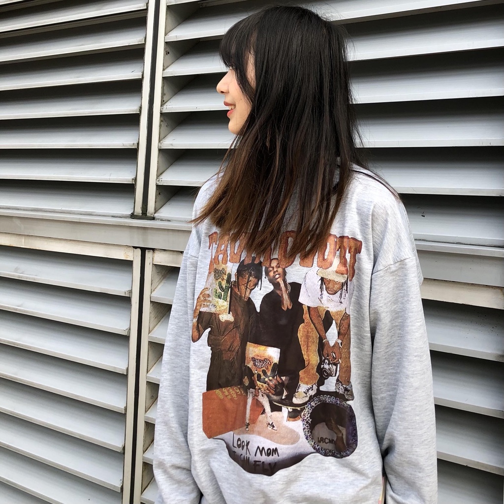  Xiaozhainv Áo Nữ Tay Dài In Hình Thời Trang Vintage 6 Màu Tùy Chọn | BigBuy360 - bigbuy360.vn